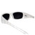 AlterImage Boardwalk Fashion Motorcycle Retro Sunglasses for Men or Women 2 Pair Wraparound Black & White Frames w/Gradient Smoke Lenses