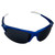 AlterImage Scout Wraparound Sports & Motorcycle Retro Sunglasses for Men or Women 2 Pair Semi-Rimless Black & Blue Frames w/Rubber Tips & Nose Pads Smoke Lenses