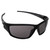 AlterImage Chance Wraparound Sports & Motorcycle Retro Sunglasses for Men or Women 2 Pair Black & White Frames w/ Coinjected Rubber Temples & Smoke Lenses