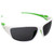 AlterImage Chance Wraparound Sports & Motorcycle Retro Sunglasses for Men or Women 2 Pair Black & White Frames w/ Coinjected Rubber Temples & Smoke Lenses