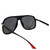 AlterImage Shore Sports Fashion Retro Sunglasses for Men or Women 2 Pair Gunmetal & Black Frames w/ Silver Metal Accents & Smoke Lenses