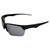 AlterImage Orion Wraparound Sports Retro Sunglasses for Men or Women Black Semi-Rimless Frame w/ Coinjected Black Rubber Tips & Flash Mirror Lenses