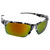 AlterImage Orion Wraparound Sports Retro Sunglasses for Men or Women 2 Pair Camo & Black Semi-Rimless Frames w/ Coinjected Rubber Tips & G-Tech Red/Flash Mirror Lenses