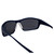 AlterImage Stream Wraparound Sports & Motorcycle Retro Sunglasses for Men or Women 3 Pair Black Gray & Blue Frames w/Rubber Tips & Nose Pads Smoke Lenses