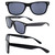 AlterImage Jive Sports Retro Sunglasses for Men or Women 3 Pair Brown Frame w/Brown Lenses & Black Frames w/Flash Mirror & Smoke Lenses