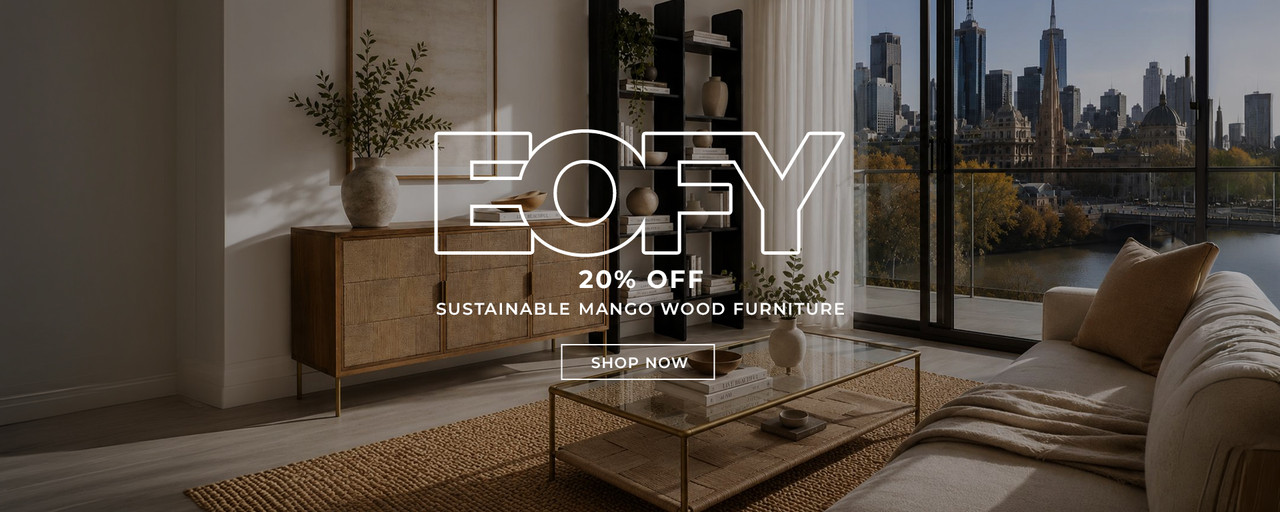 EOFY 20% Off Sustainable Mango Wood Furniture