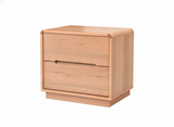 Jane Messmate Timber Bedside Table Natural Finish
