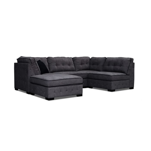 Cameron 5 Pcs Modular Sofa - Black