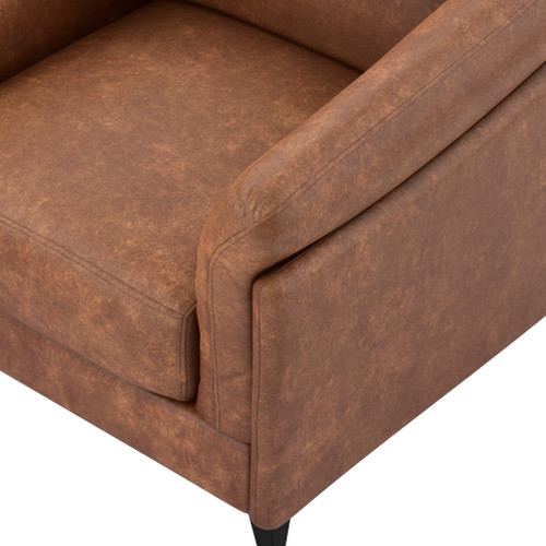 Harris Fabric 3PC Sofa Set Antique Brown