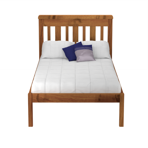 Gemini NZ Pine K Single Bed with Solid Timber Slats Blackwood