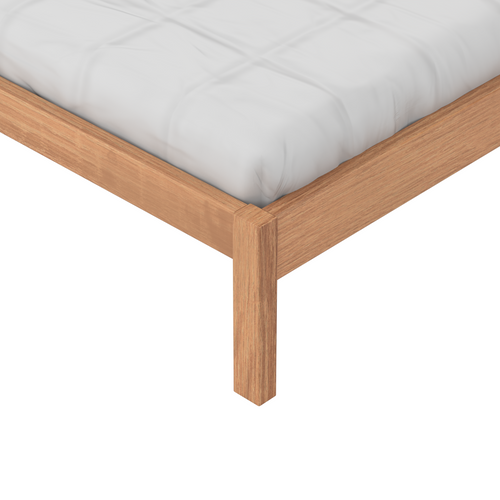 Gemini NZ Pine K Single Bed with Solid Timber Slats Walnut