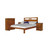 Kobe NZ Pine King Single Bed & Slats Walnut