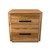 Mustang Wormy Chestnut Bedside 2Dwr