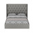 Charmer Fabric Queen Bed Champagne