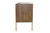 Evon Sideboard Mango wood & Jute in Brass Finish Metal Legs