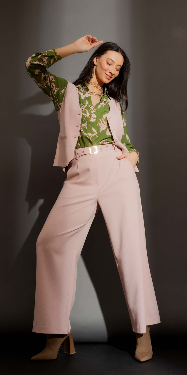 OI - Aug- Pink Suit and Green Shirt