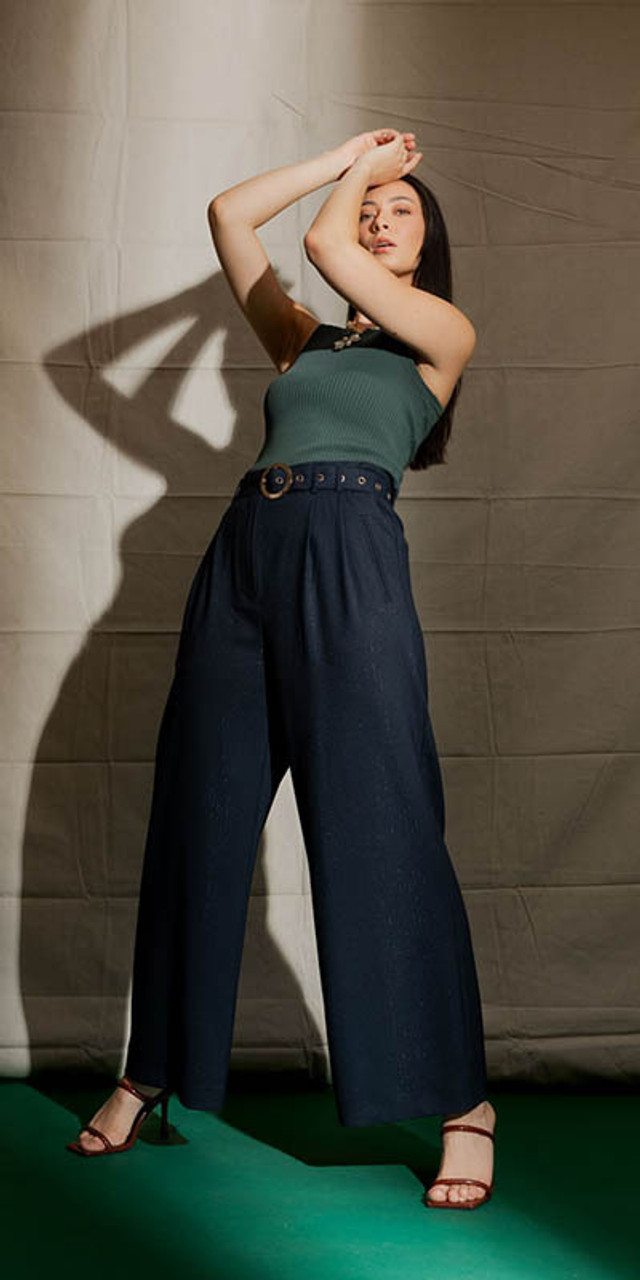 OI - Navy Pant and Forest Cami