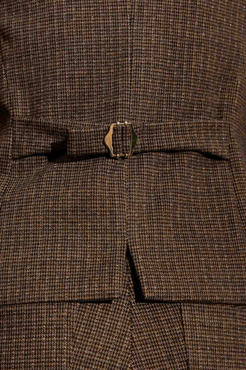 Karan Vest, Brown Checker