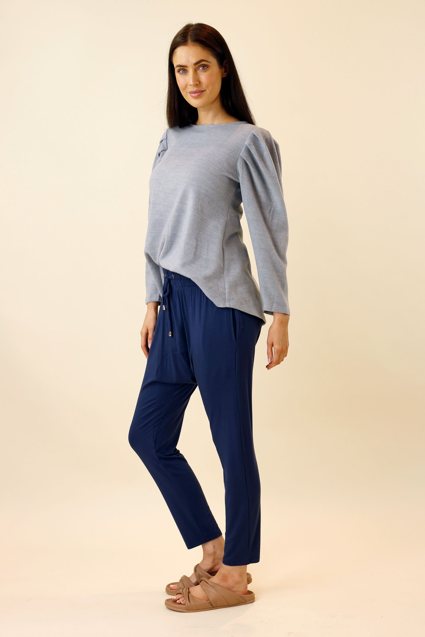 Sky Brushed Tuck Sleeve Jumper - Motto