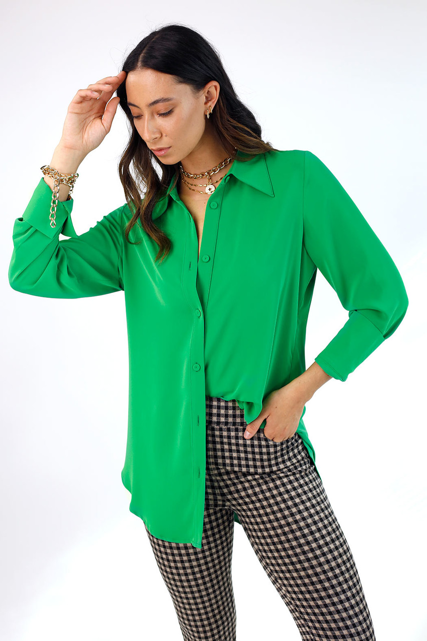 Green Soft Touch Asana Shirt - SALE - Motto