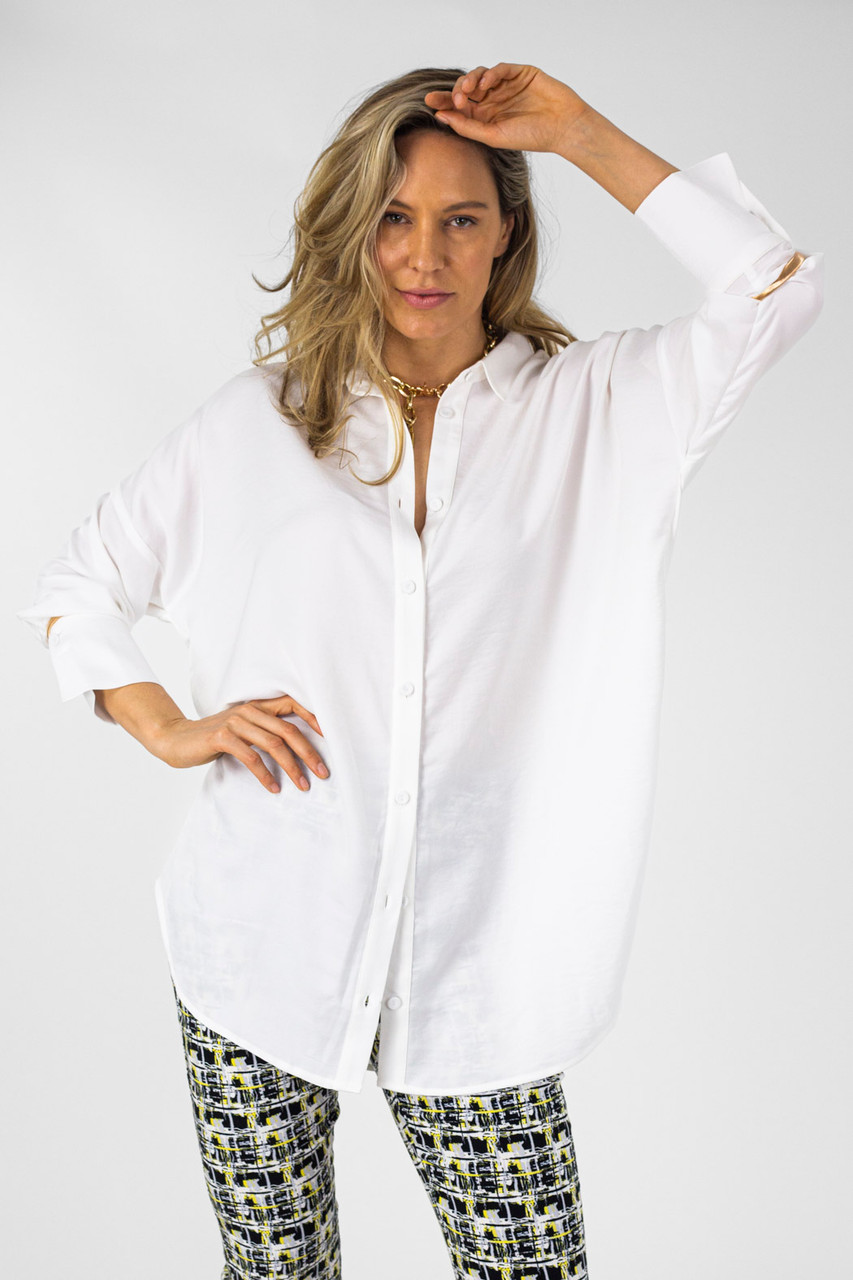 Ivory Blake Shirt | Women's Tops - Motto Fashions
