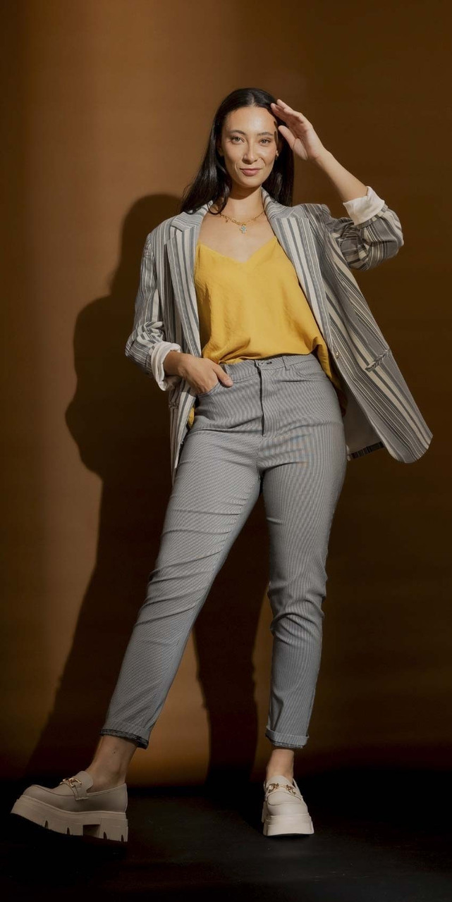 OI - JAN - Grandpa Blazer with Marigold Cami
