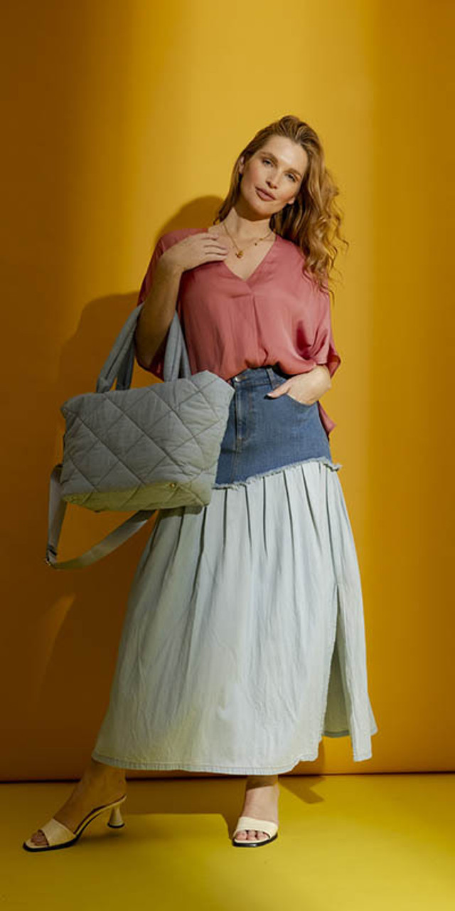 OI - Sienna Top and Denim Skirt