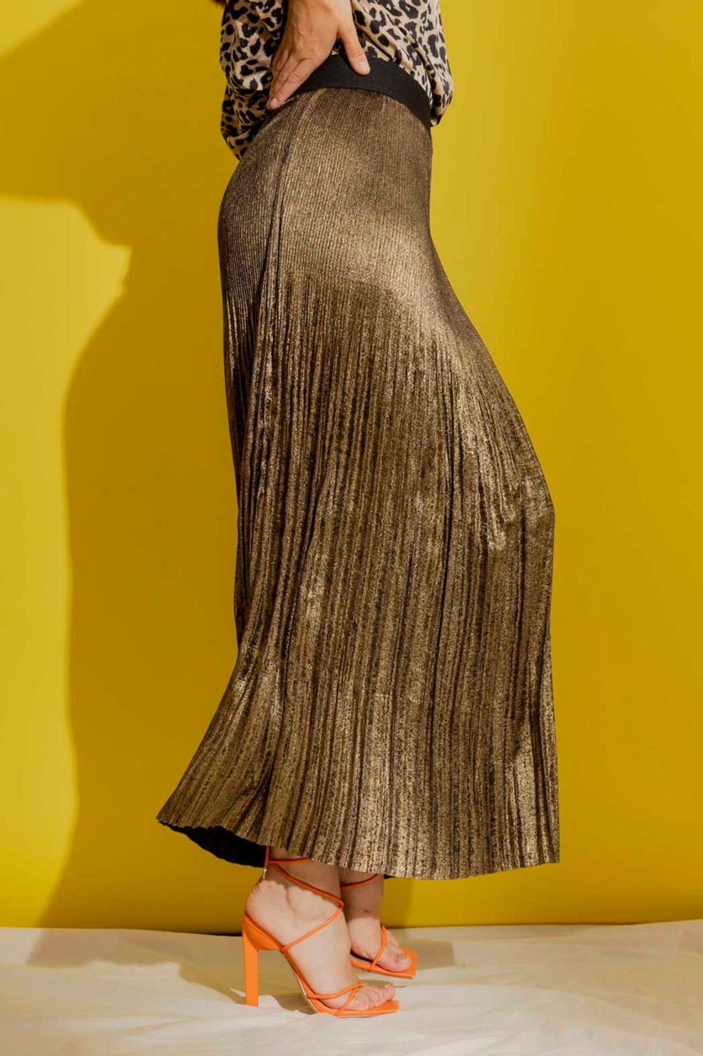 Metallic pleated clearance skirt australia