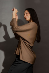 Cocoa Long Sleeve Bondi Top