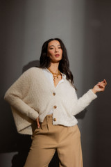 Ivory Fluffy Cardigan