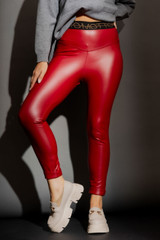 Red Croc Coated Miracle Pant 2.0