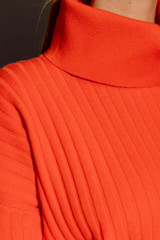 Orange Cowl Neck Jumper