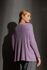 Lilac Luxe Rib Crew Jumper