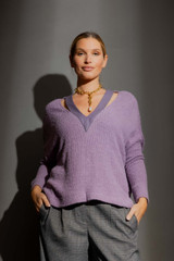 Lilac Luxe Rib Jumper