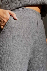 Grey Knit Culotte Motto