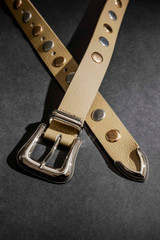 Taupe Stud Belt