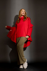 Red Hood Swing Coat