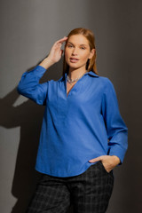 Cornflower Brit Blogger Shirt