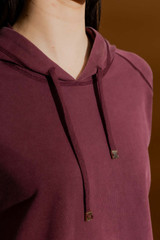 Burgundy Washed Hoodie