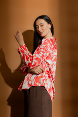 Red/Ivory Cargo Asana Shirt