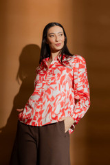 Red/Ivory Cargo Asana Shirt