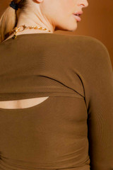 Cocoa Tencel Shrug