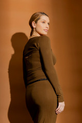 Cocoa Tencel Shrug