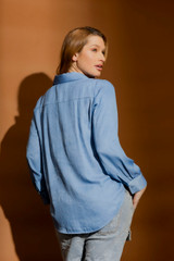 Chambray Brit Blogger Shirt