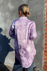 Lilac Jacquard Milan Blogger Shirt