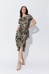 Black Animal Silky Harlow Dress