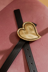 Black Heart Buckle Belt