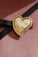 Black Heart Buckle Belt