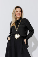 Black Heart Buckle Belt