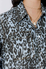 Chambray Animal Cargo Shirt